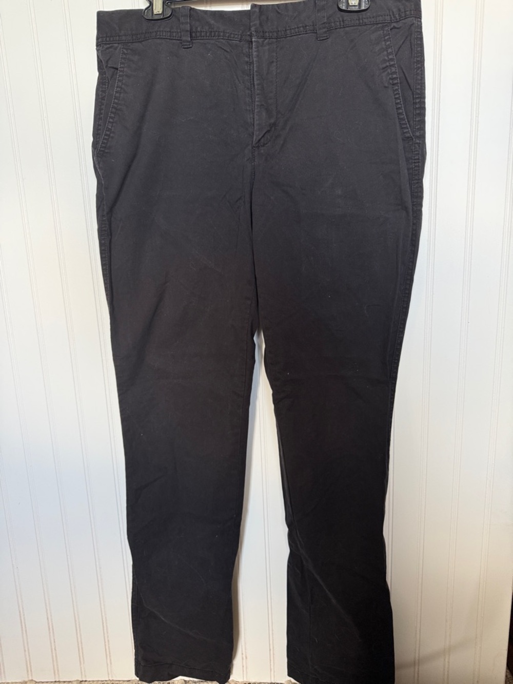 GAP Black ladies 10 Tall Straight Chino Pants